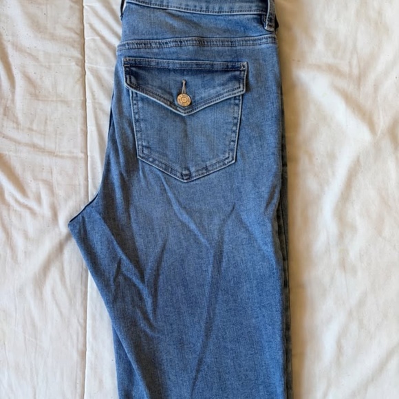 GARAGE Denim Blue Low-Rise Jeans - Picture 6 of 7